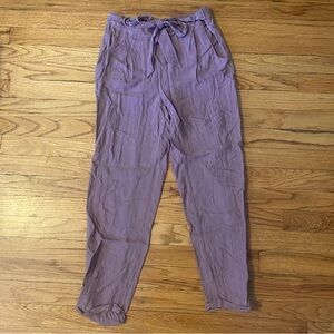 American Eagle mauve paper bag pants